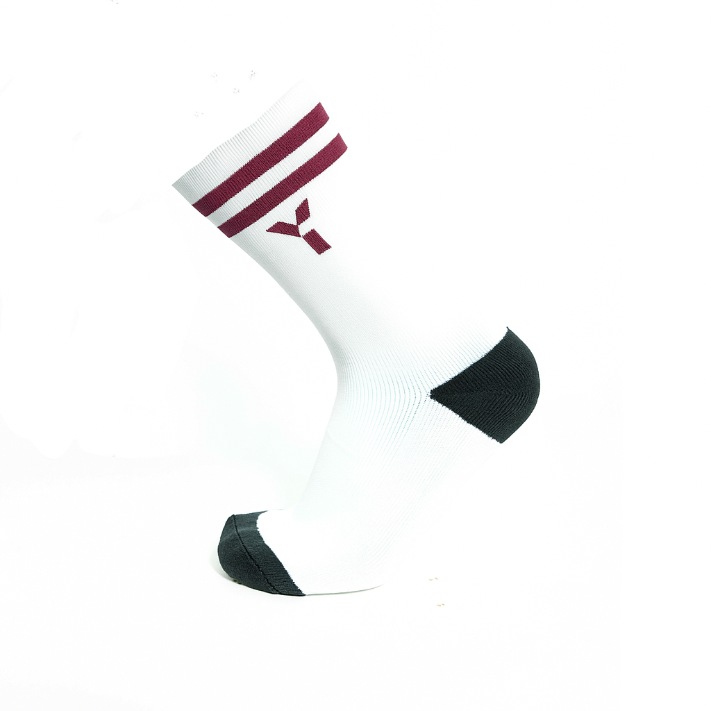 Y1 Trainer Socks Burgundy
