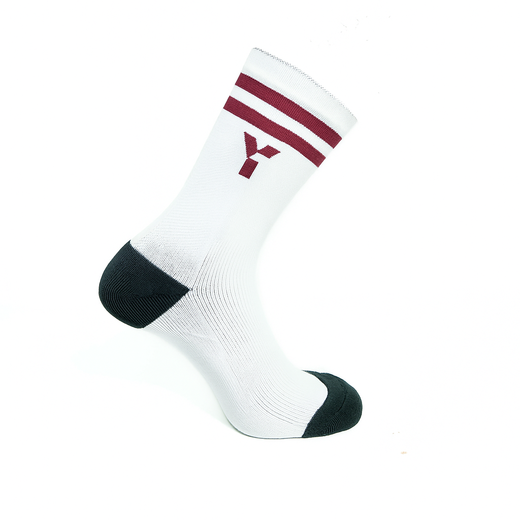 Y1 Trainer Socks Burgundy